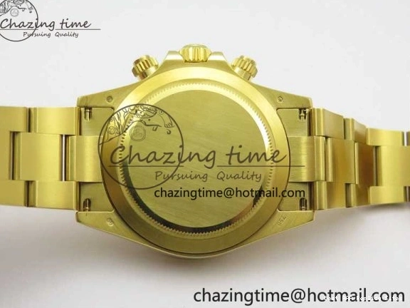 AAA Replica Watches and Daytona Noob YG Bracelet BestValue 904L SA Black Crystal Case Dial YG Best 1:1 2630 116508 Edition 0109